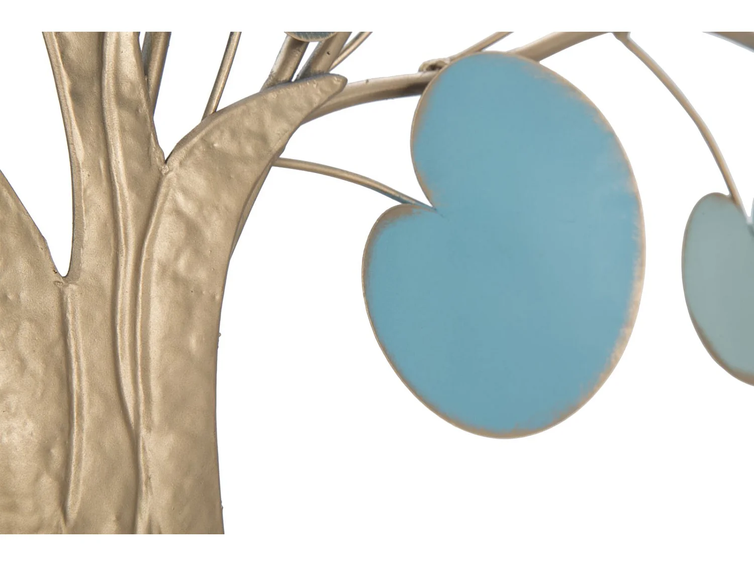 Décoration Murale en Métal "Pommier" 90cm Bleu