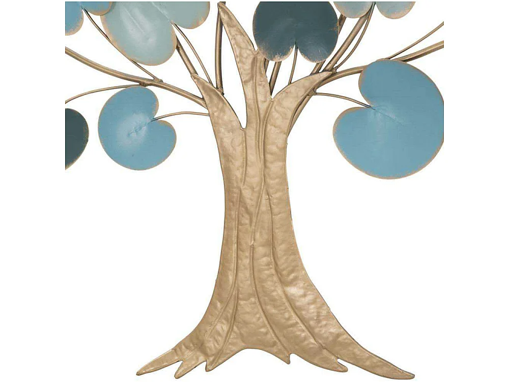 Pannello decorativo 3D in metallo multicolore con albero cm 89x2,5x90
