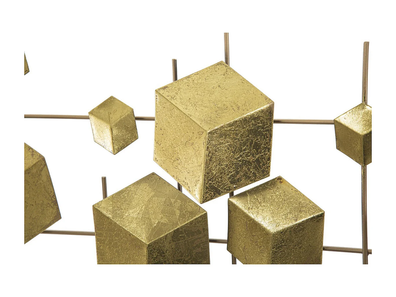 Décoration Murale en Métal "Abstract" 90cm Or