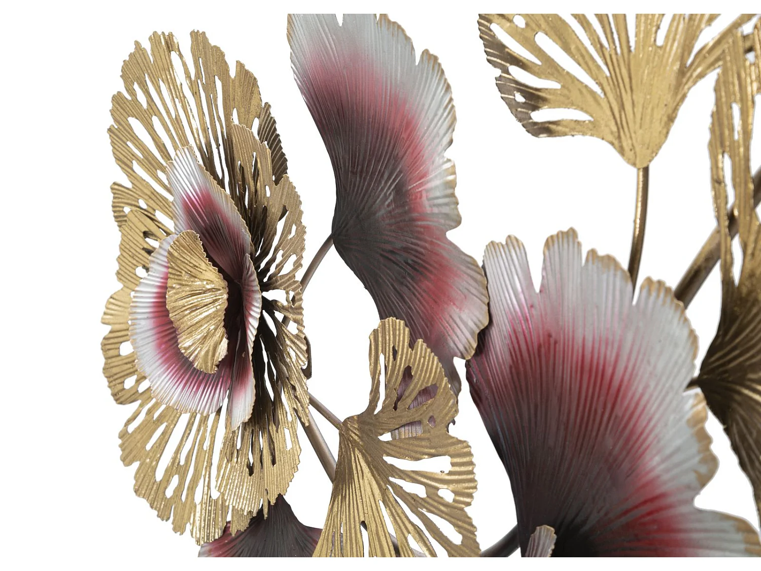 Pannello decorativo 3D in metallo multicolore cm 130x5,5x54