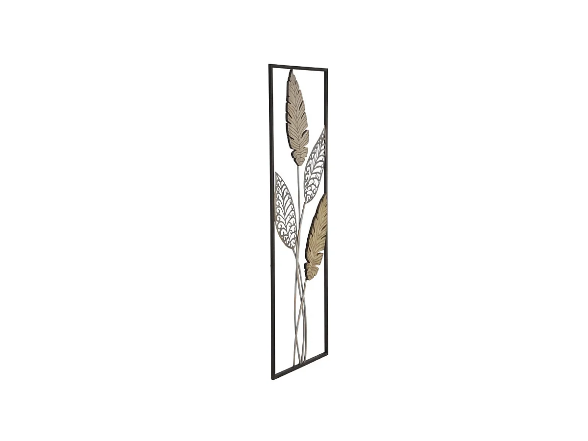 3D-Dekopaneel aus Metall und Holz braun 30,5x1,90x91 cm