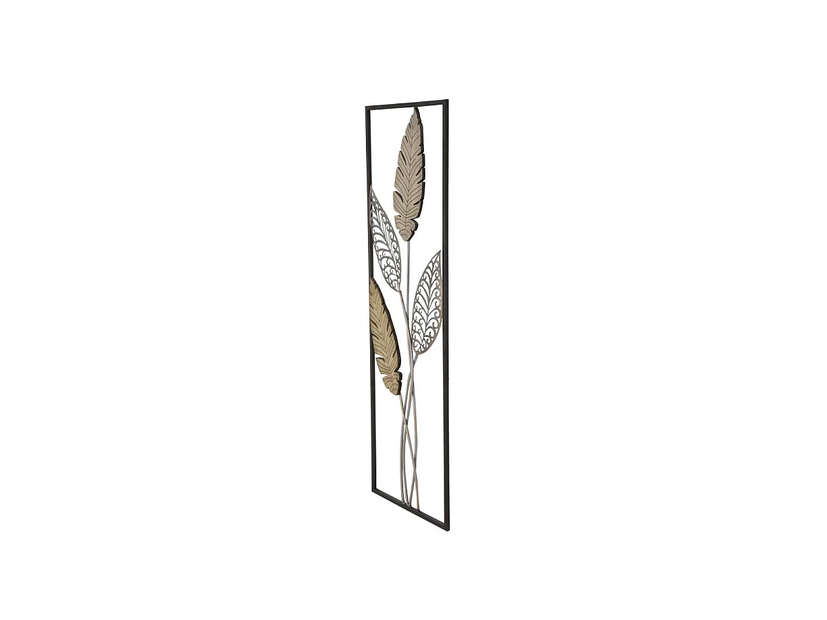 3D-Dekopaneel aus Metall und Holz braun 30,5x1,90x91 cm