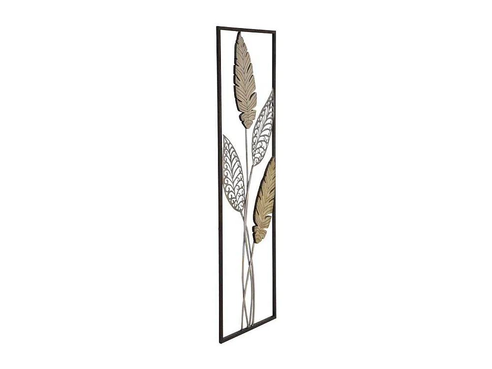 3D-Dekopaneel aus Metall und Holz braun 30,5x1,90x91 cm
