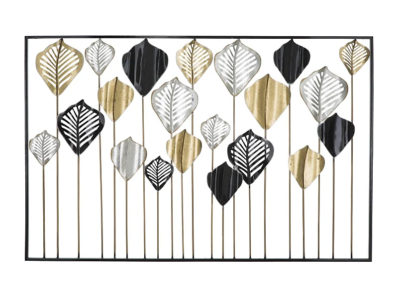 Panneau décoratif 3D en métal multicolore cm 120x2,5x78,5