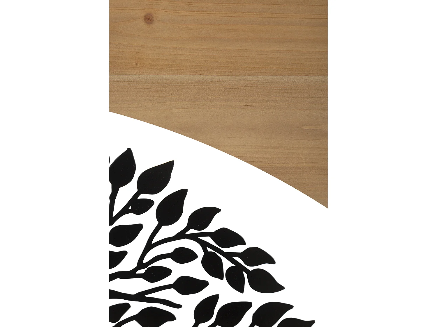 Lot de 3 Décorations Murales Encadrées "Arc" 105cm Noir & Naturel