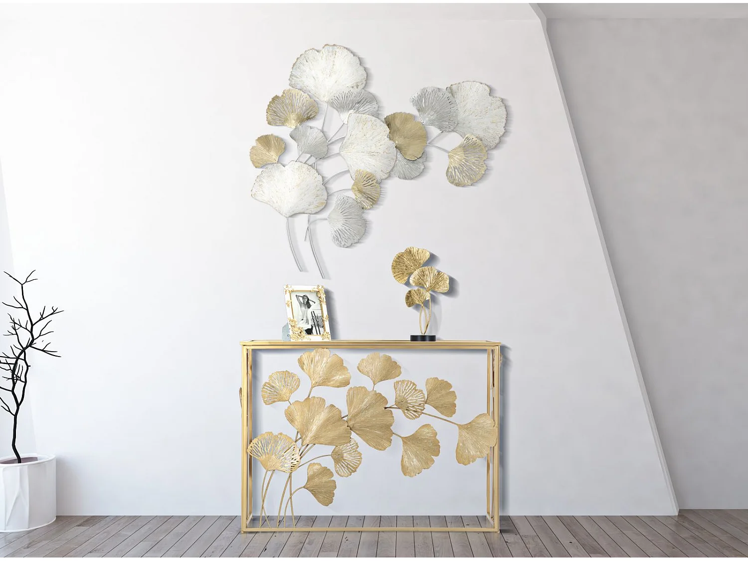 Décoration Murale en Métal "Silvy" 113cm Multicolore