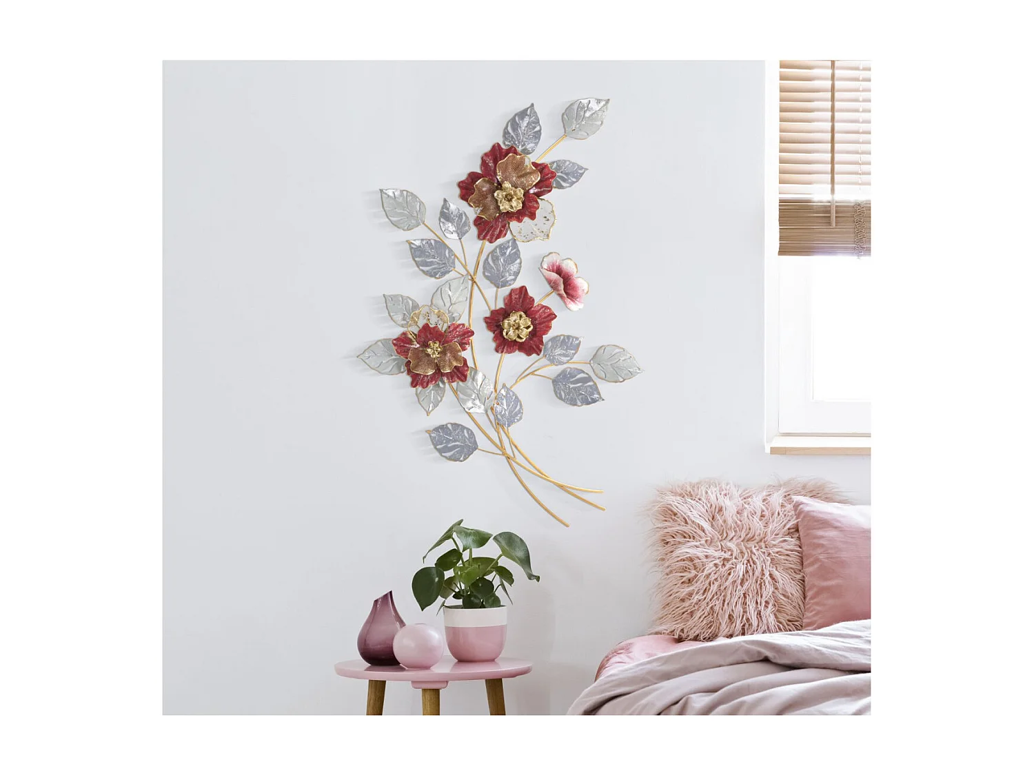 Décoration Murale en Métal "Lovis" 98cm Multicolore