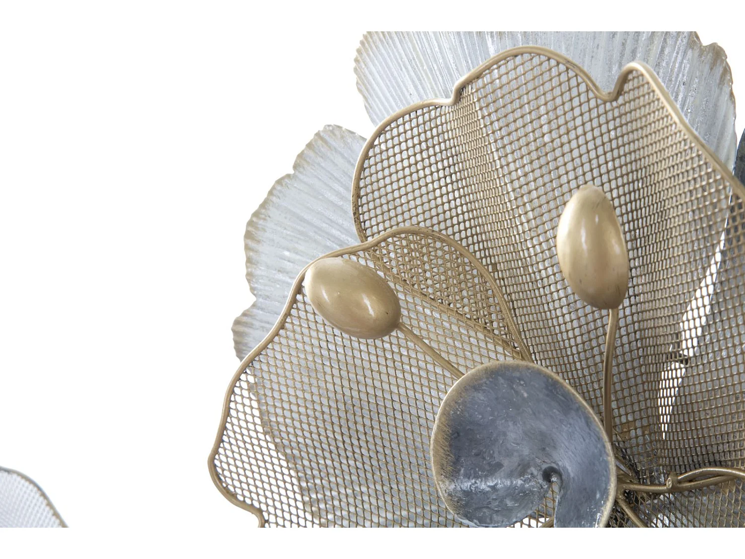 Pannello decorativo 3D in metallo multicolore cm 119x8x60