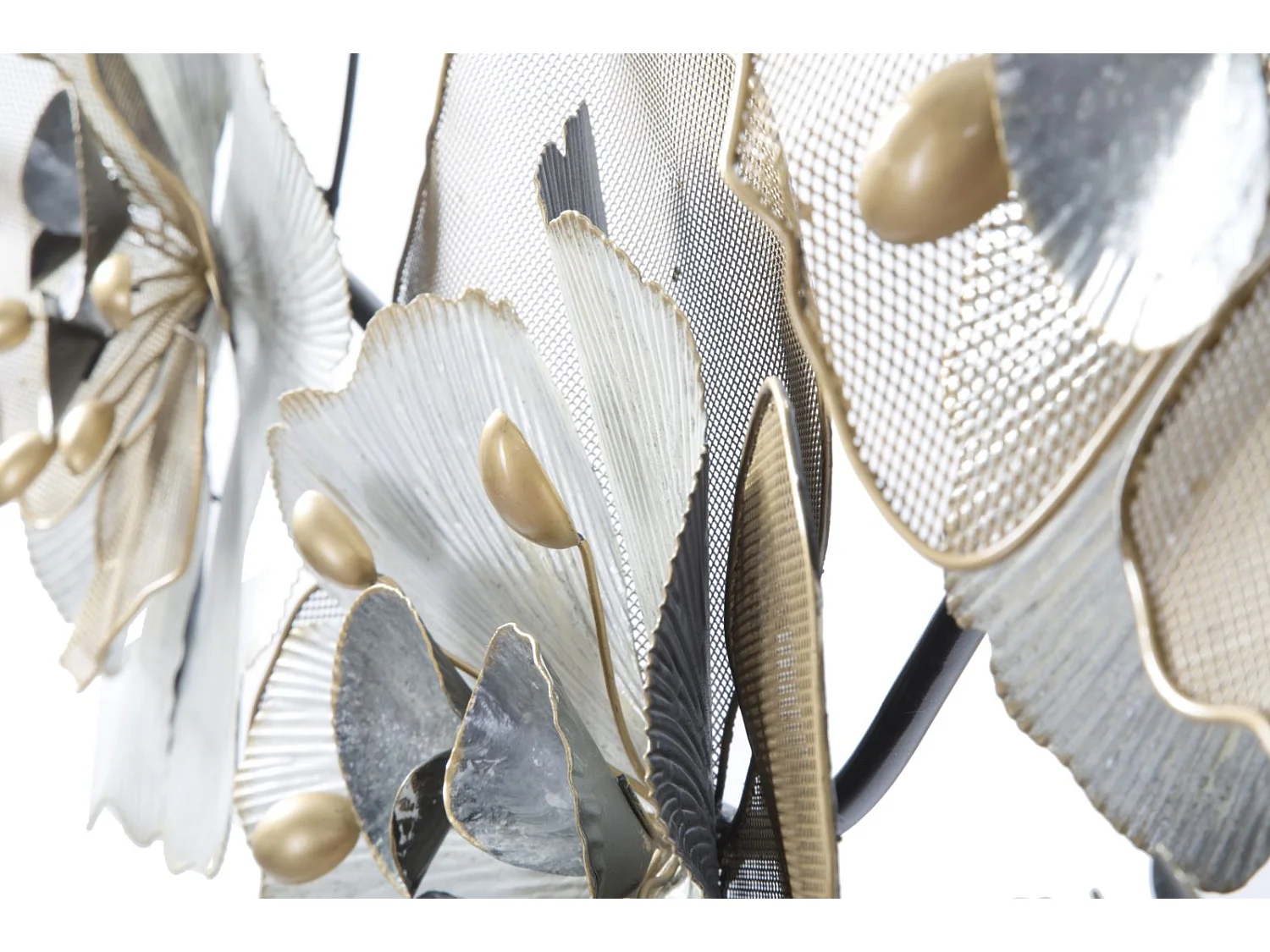 Décoration Murale en Métal "Flowery" 119cm Multicolore