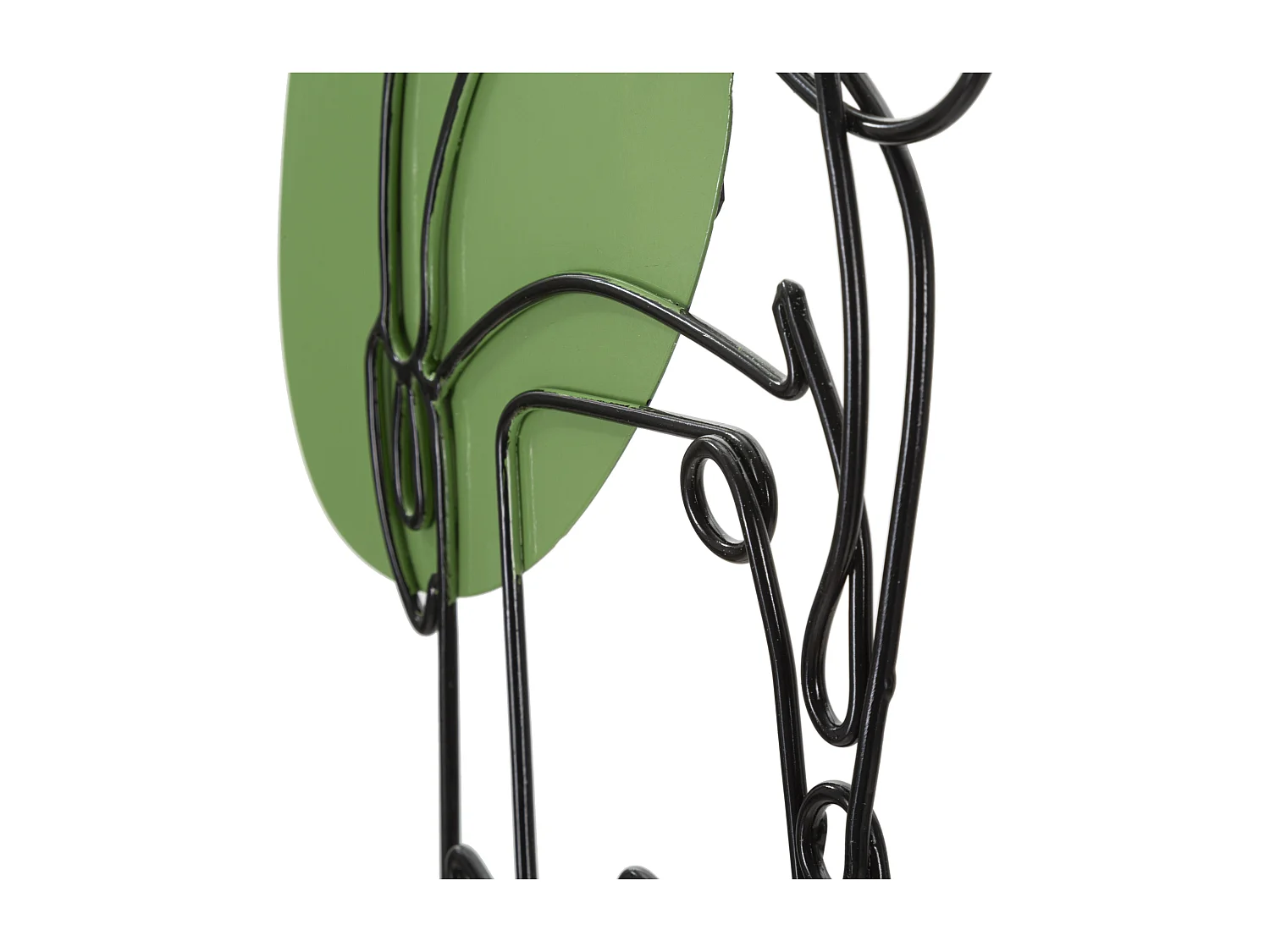 Décoration Murale en Métal "Lady Color" 80cm Multicolore