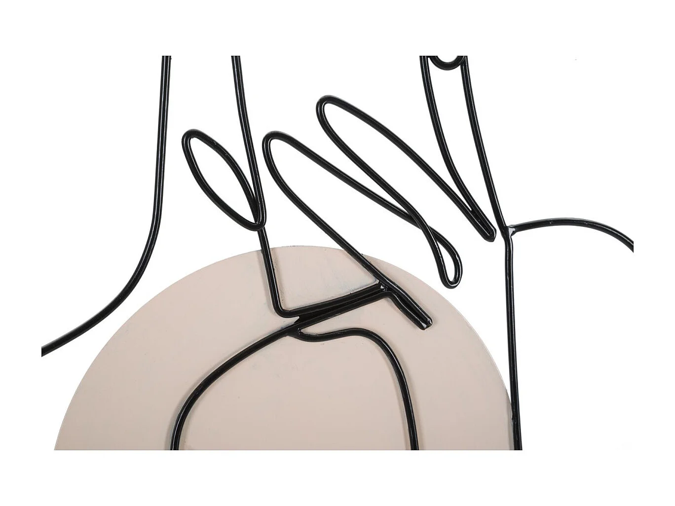 Décoration Murale en Métal "Lady Color" 80cm Multicolore