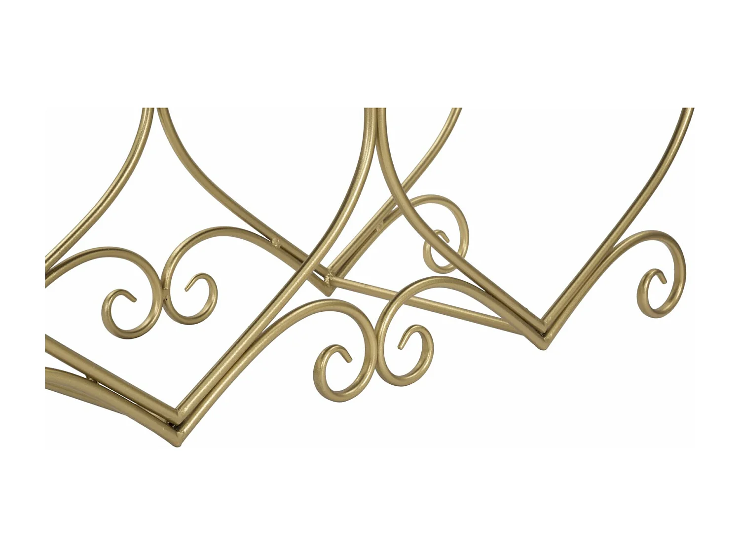 Banc Design "Heart" 105cm Crème & Or