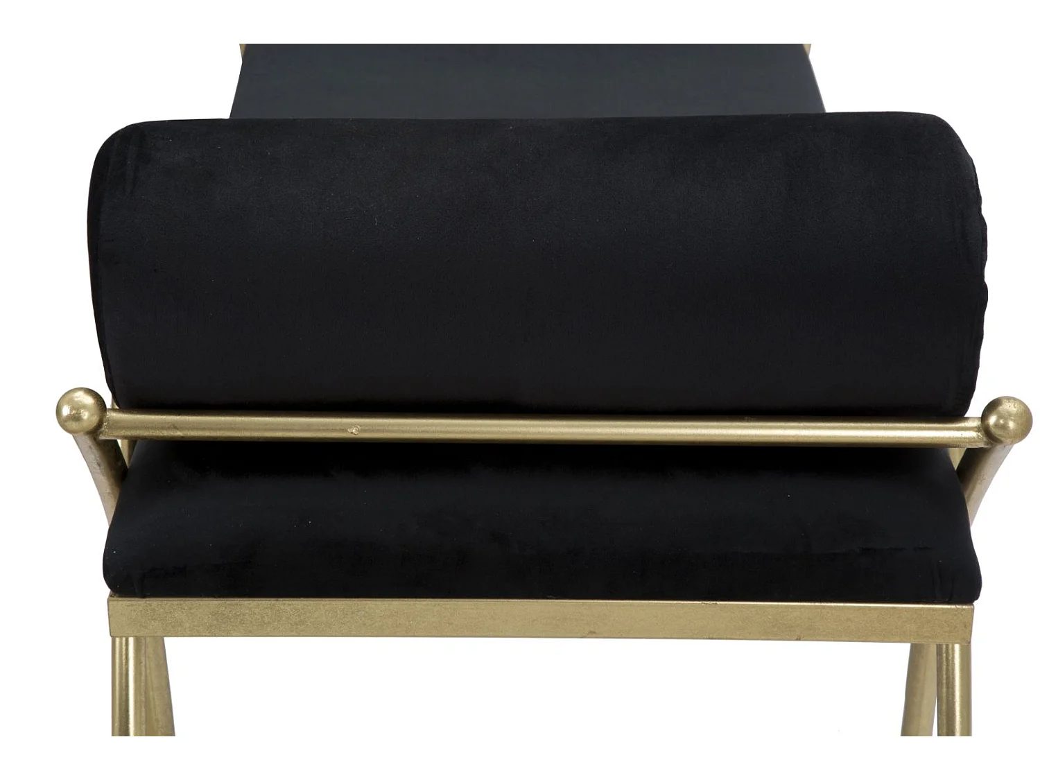 Banquette Design en Velours "Ruban" 112cm Noir