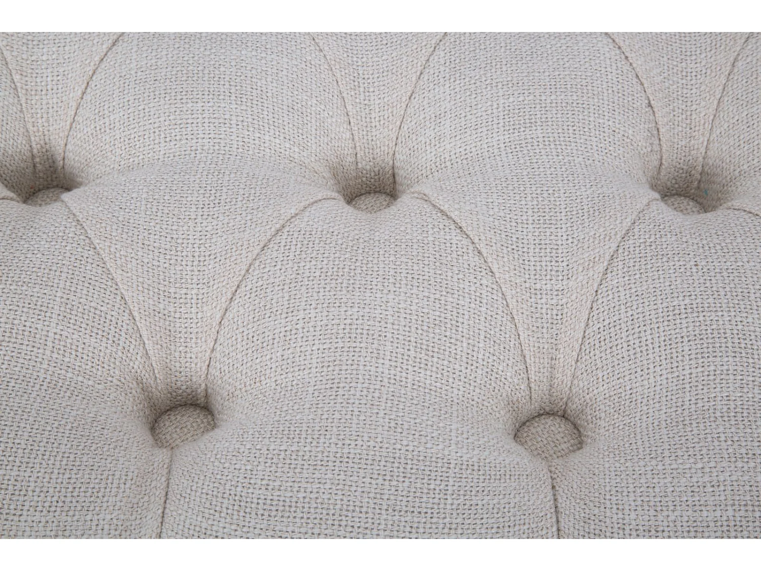 Banquette Capitonnée en Tissu "Provence" 97cm Beige