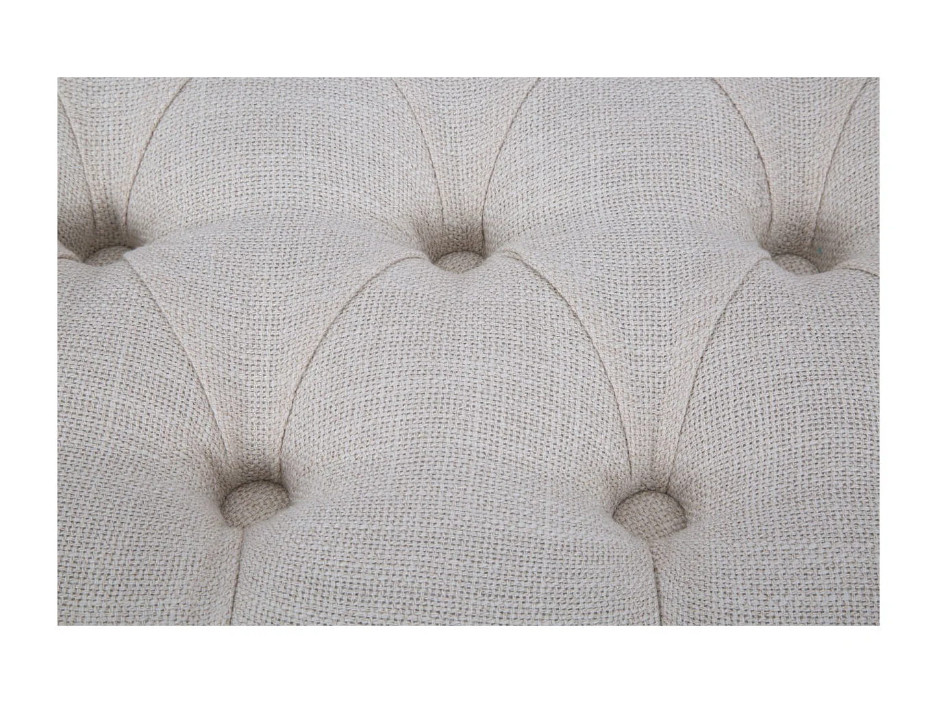 Banquette Capitonnée en Tissu "Provence" 97cm Beige