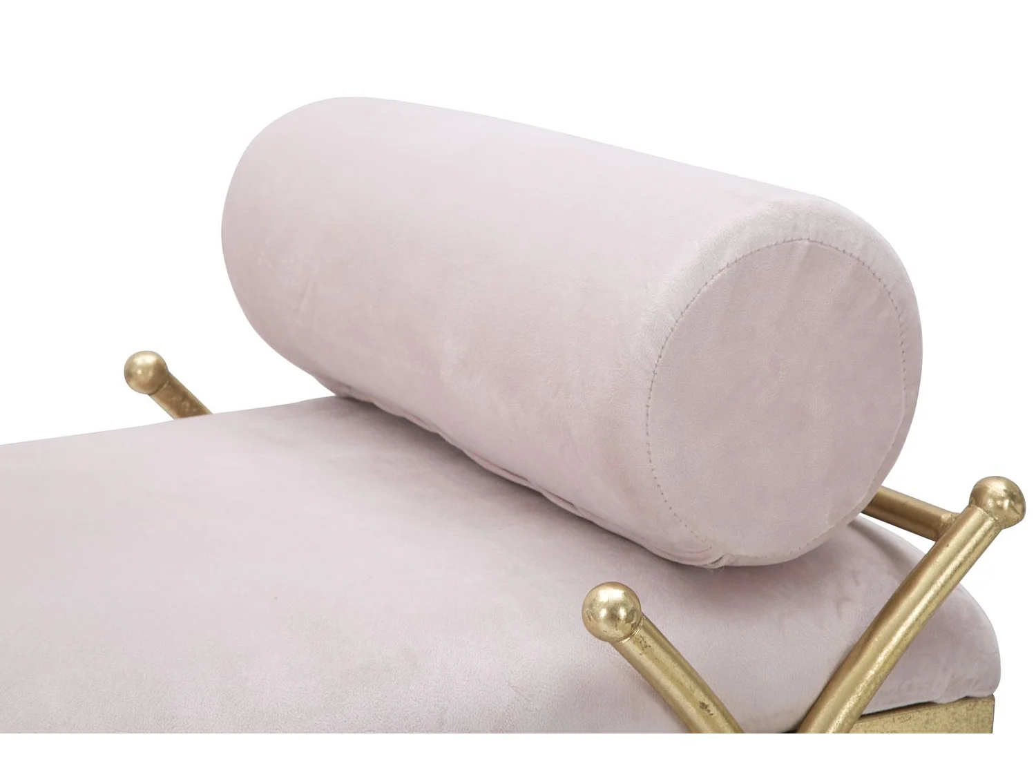 Banquette Design en Velours "Ruban" 112cm Rose