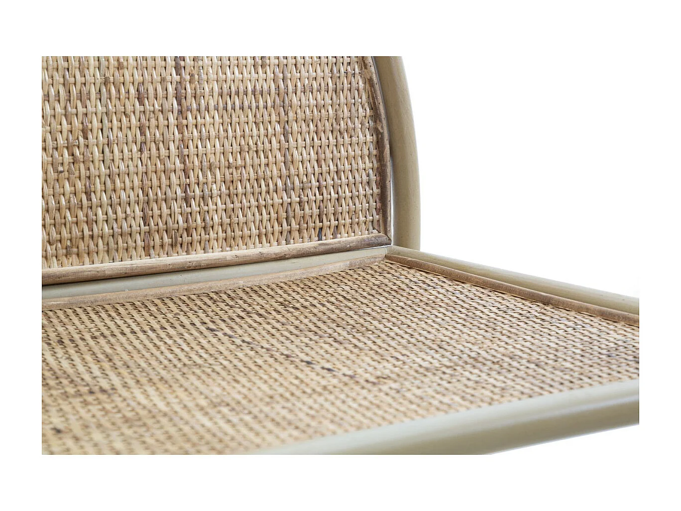 Estantería de pared de metal y ratán 4 estantes Panama Round