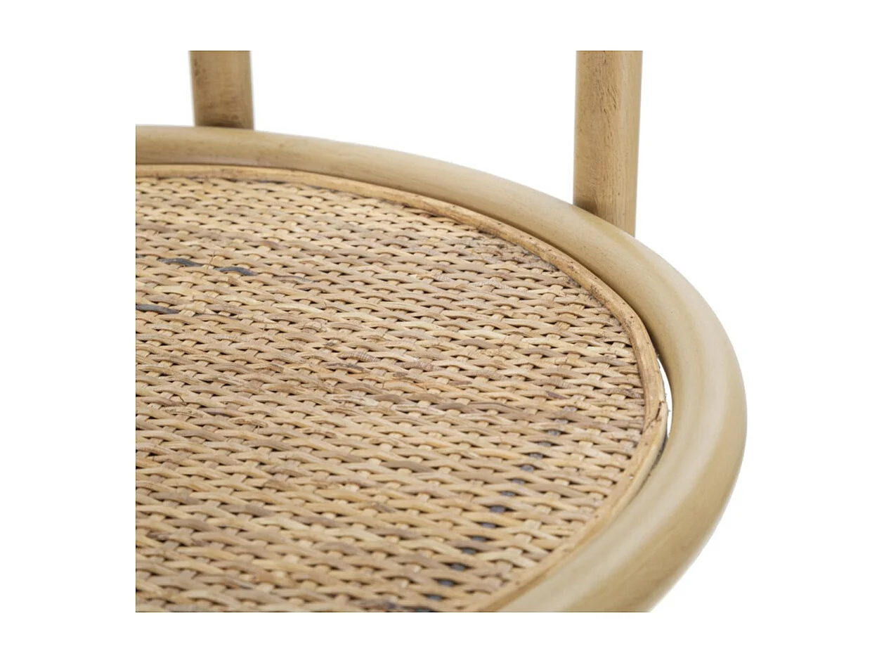 Étagère d'Angle 4 Niveaux "Panama" 150cm Naturel