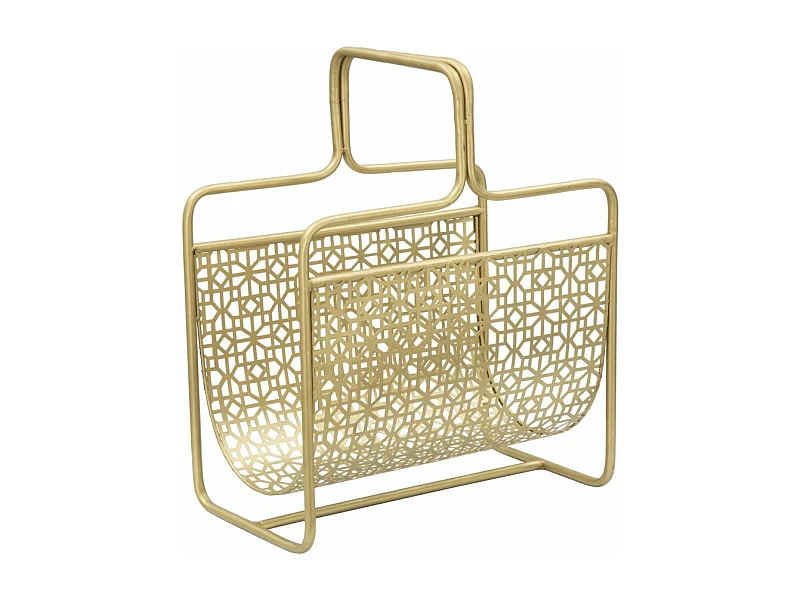 Porte-Revues en Métal "Magazines" 44cm Or