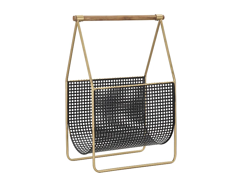 Portariviste in metallo multicolore con maniglia cm 37x23x54,5