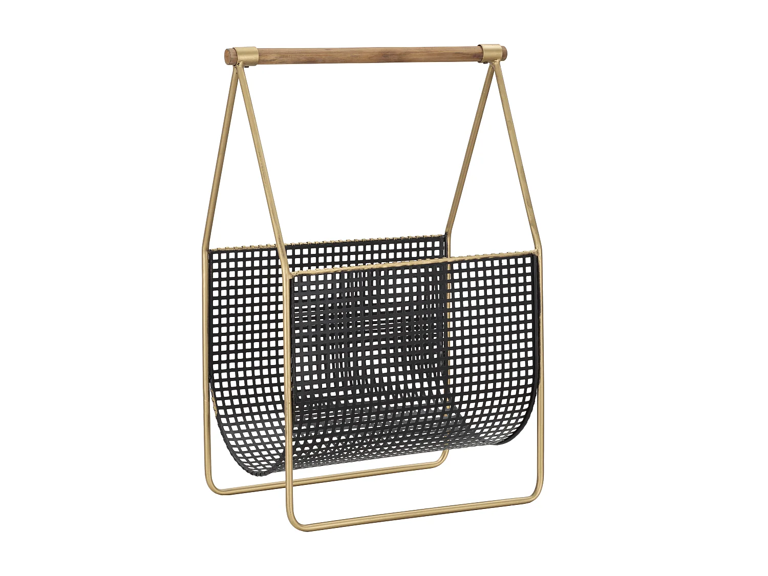 Porte-revues en métal multicolore avec poignée 37x23x54,5 cm