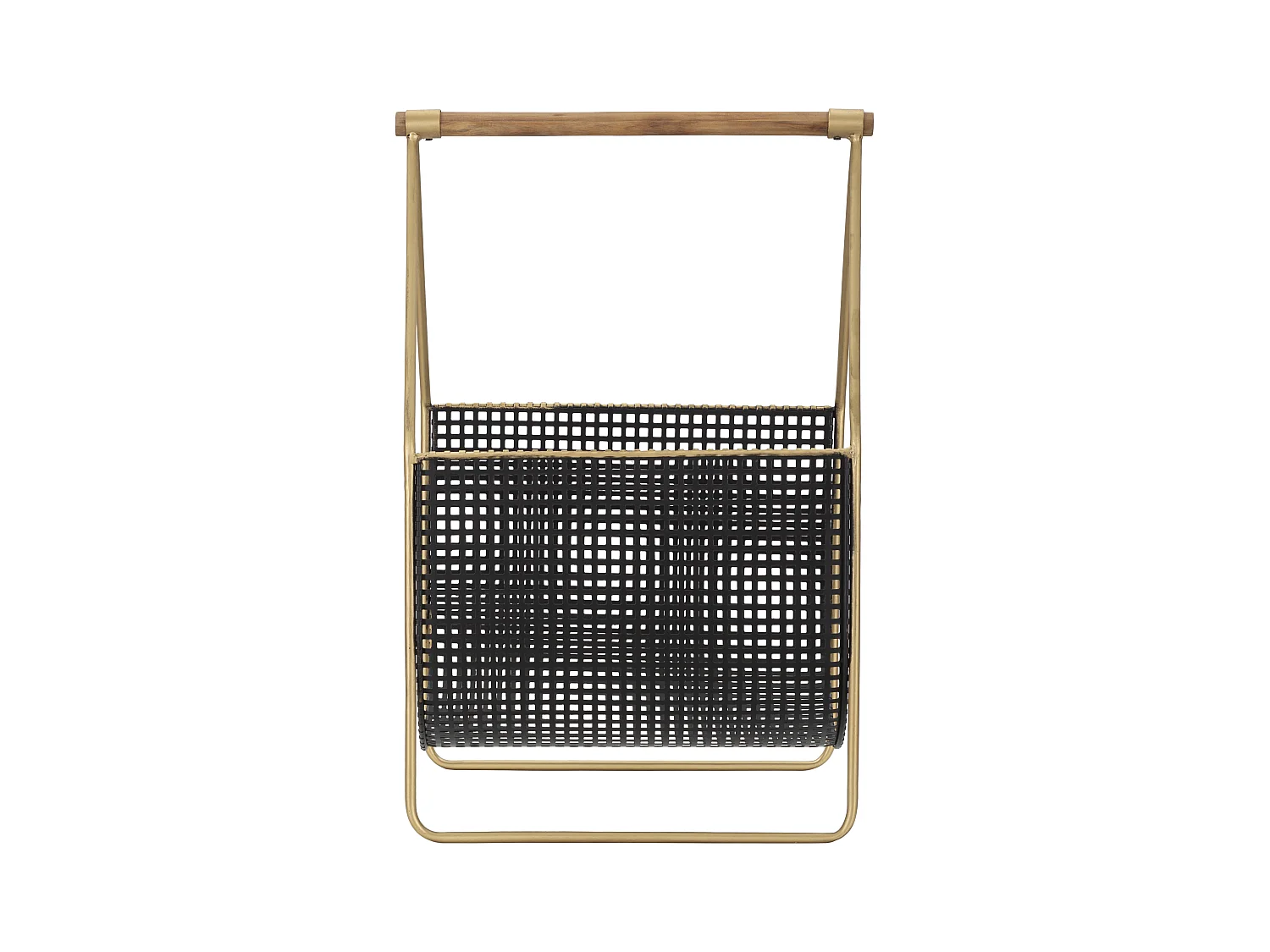 Porte-revues en métal multicolore avec poignée 37x23x54,5 cm