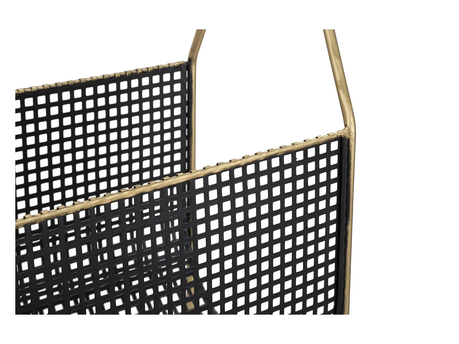 Porte-revues en métal multicolore avec poignée 37x23x54,5 cm