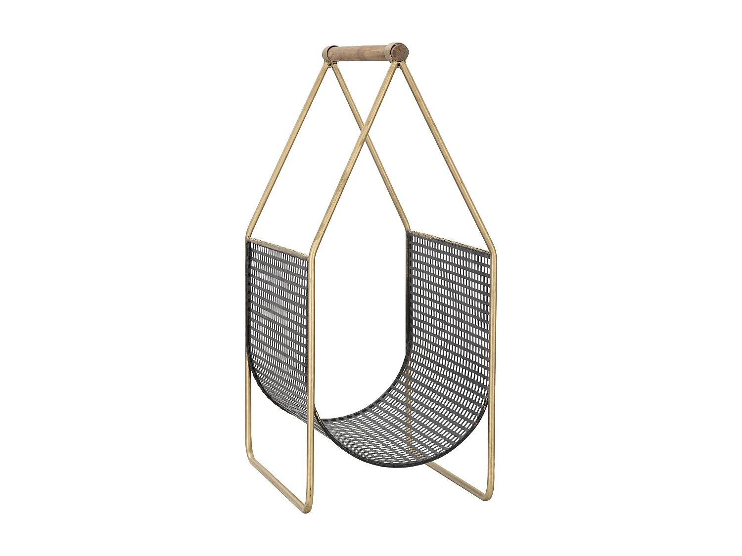 Porte-revues en métal multicolore avec poignée 37x23x54,5 cm