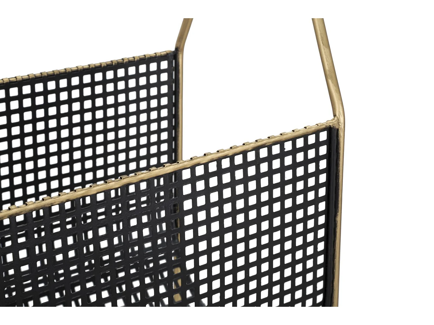 Porte-revues en métal multicolore avec poignée 37x23x54,5 cm