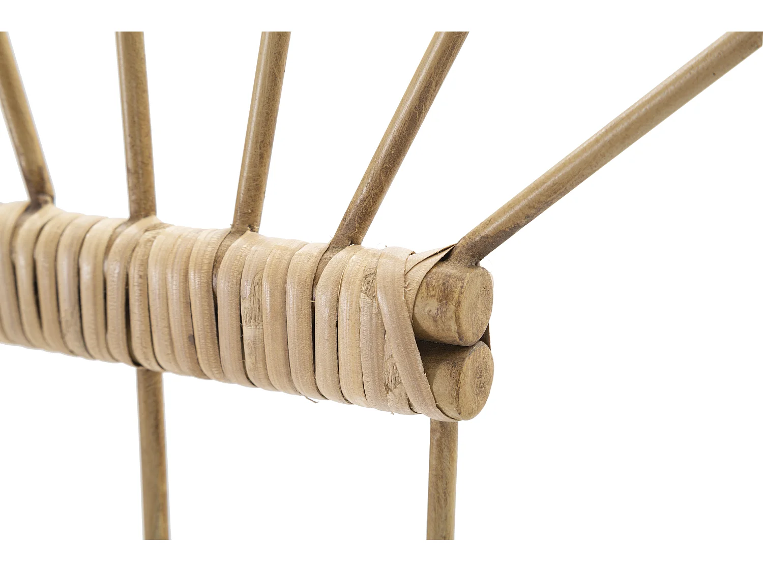 Cintre avec 3 crochets en métal marron 37,5x5x32,5 cm