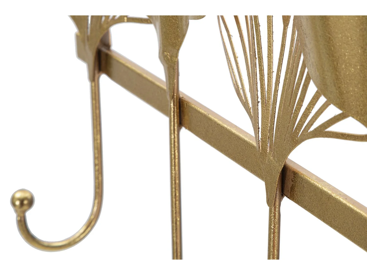 Appendiabiti in metallo dorato con 5 ganci cm 49,5x6x26,3