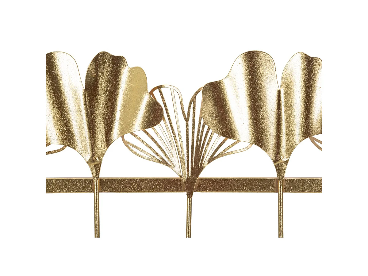 Gouden metalen kledinghanger met 5 haken, 49,5 x 6 x 26,3 cm