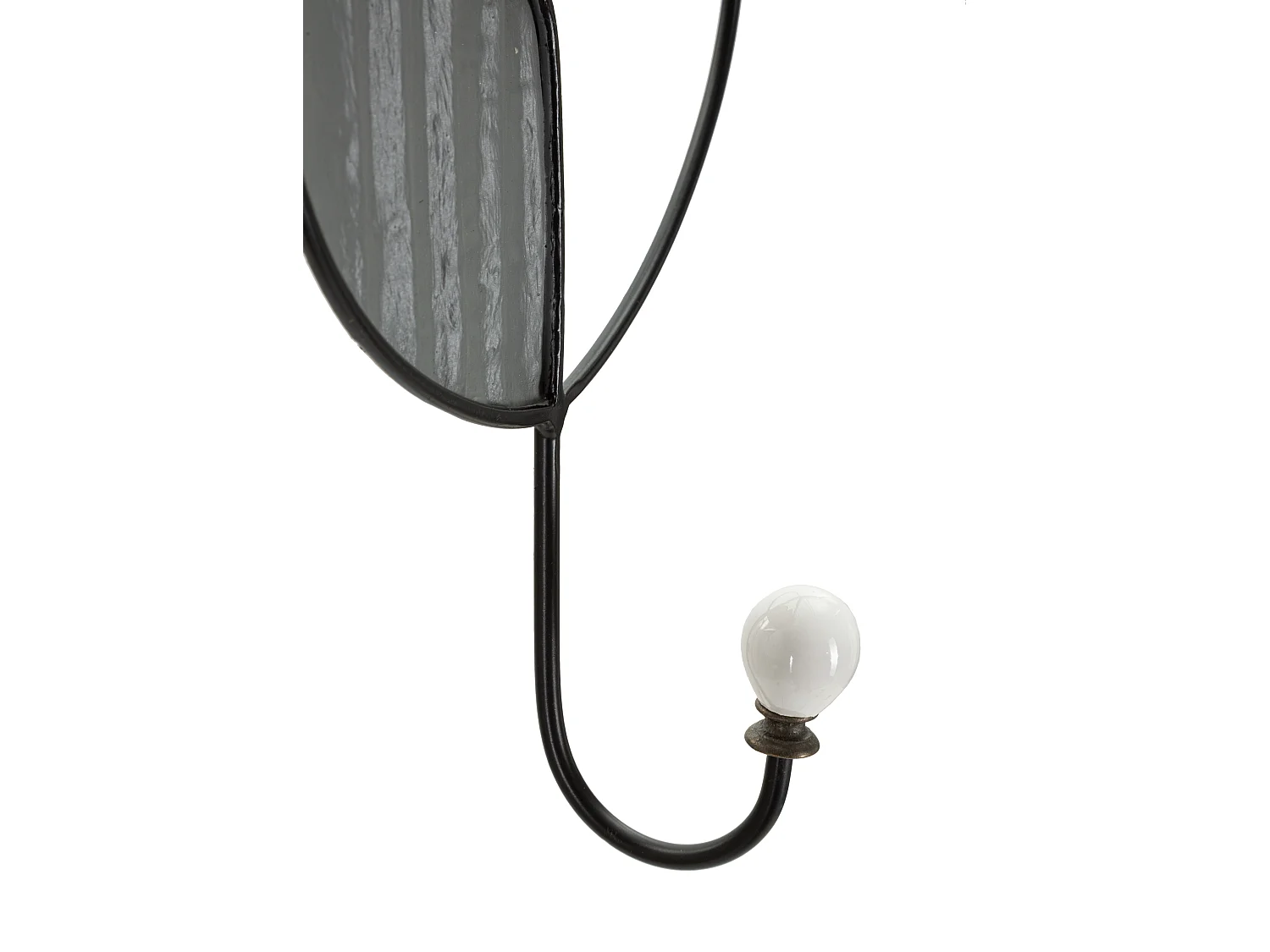 Porte-Manteau Mural PICASSY - Design Artistique en Métal et Bois Multicolore - Dimensions 22x6x35 cm - Matériaux MDF et Fer