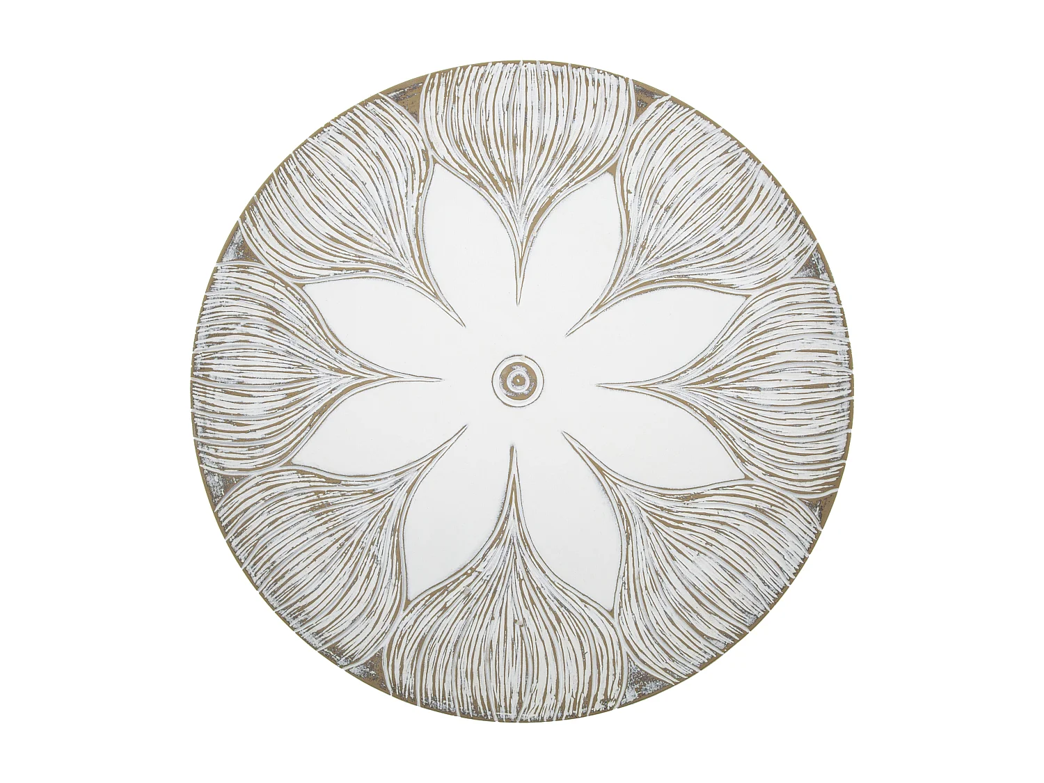 Vide-Poche Design en Polyresine "Atene" 35cm Blanc