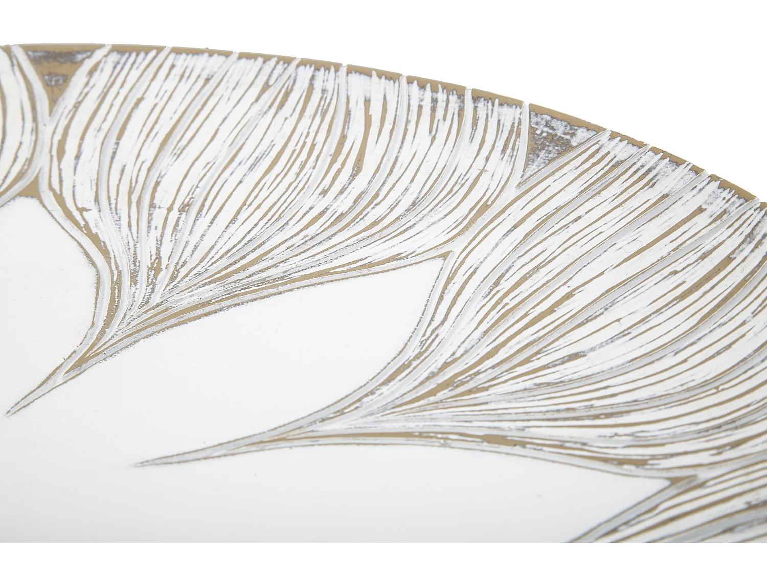 Vide-Poche Design en Polyresine "Atene" 35cm Blanc