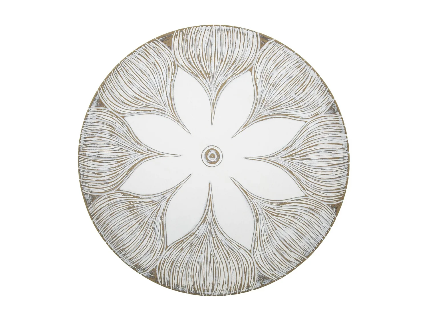 Vide-Poche Design en Polyresine "Atene" 35cm Blanc