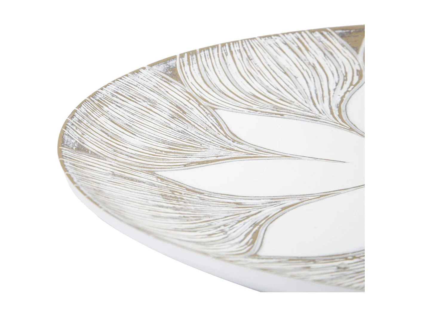 Vide-Poche Design en Polyresine "Atene" 35cm Blanc