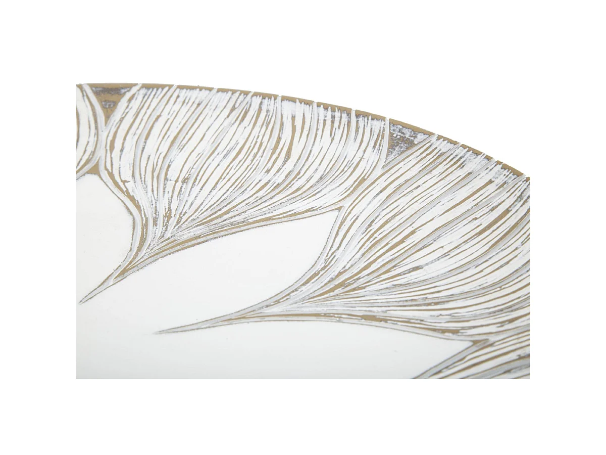 Vide-Poche Design en Polyrésine "Atene" 35cm Blanc