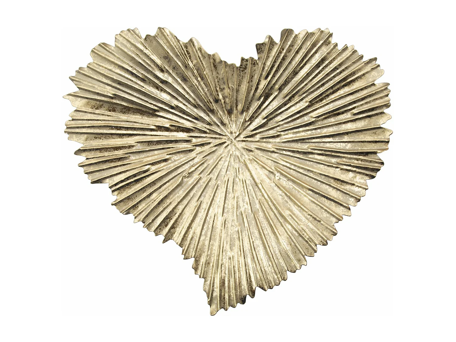Vide-Poche sur Pied en Métal "Heart" 29cm Or
