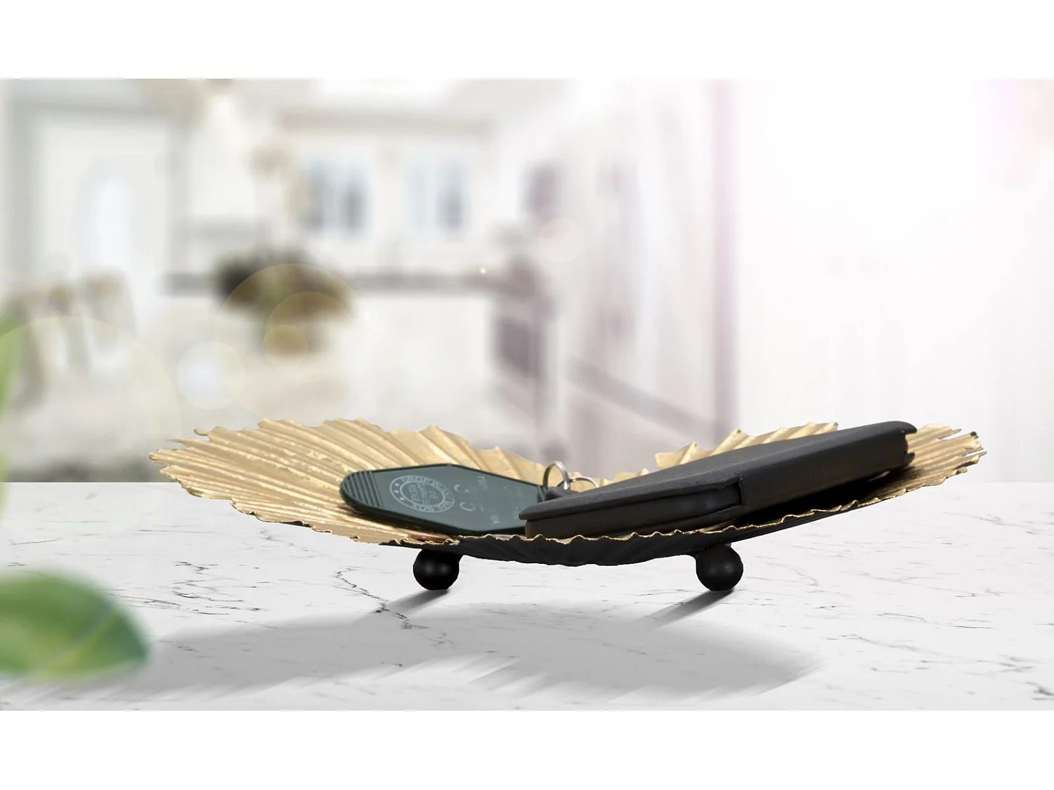 Vide-Poche sur Pied en Métal "Heart" 29cm Or