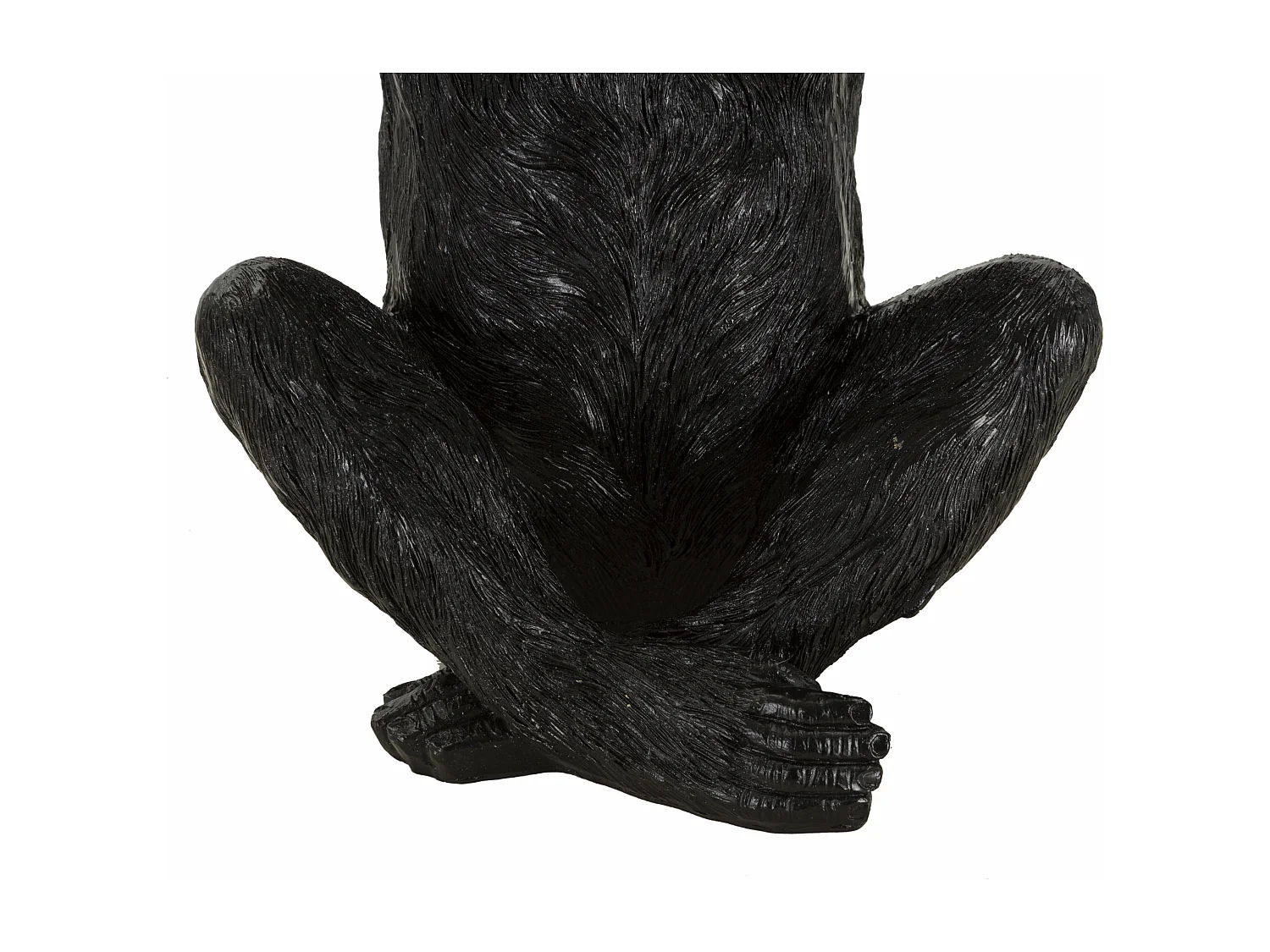 Vide-Poche Statuette Singe "Banane" 31cm Noir & Or