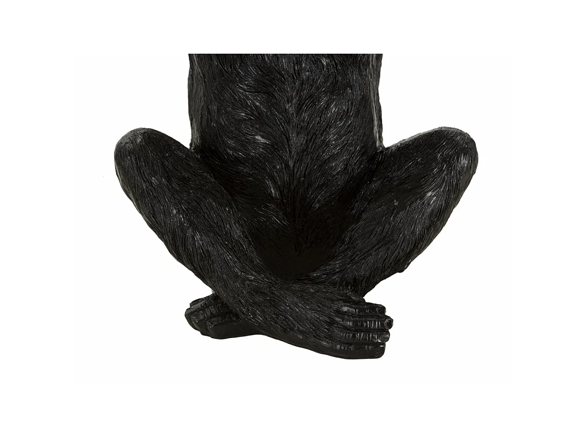 Vide-Poche Statuette Singe "Banane" 31cm Noir & Or