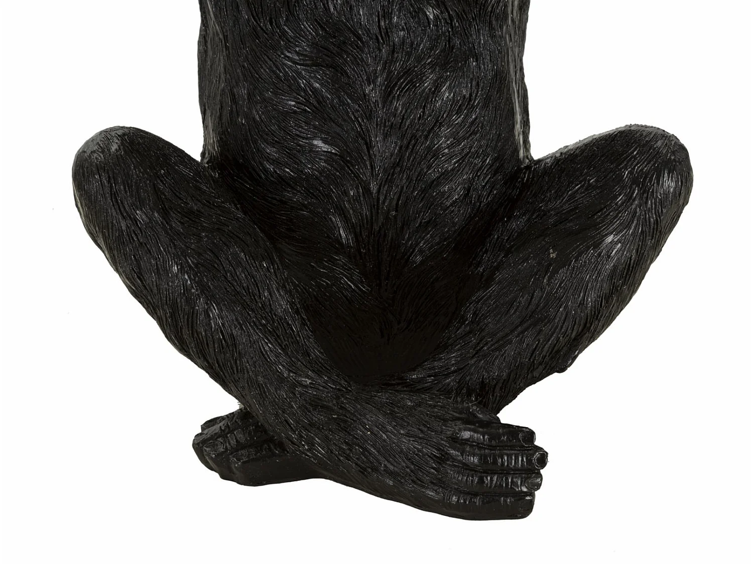 Vide-Poche Statuette Singe "Banane" 31cm Noir & Or