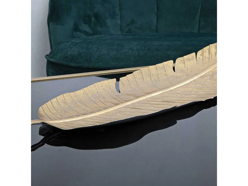 Vide-Poche en Métal "Leaf" 55cm Or