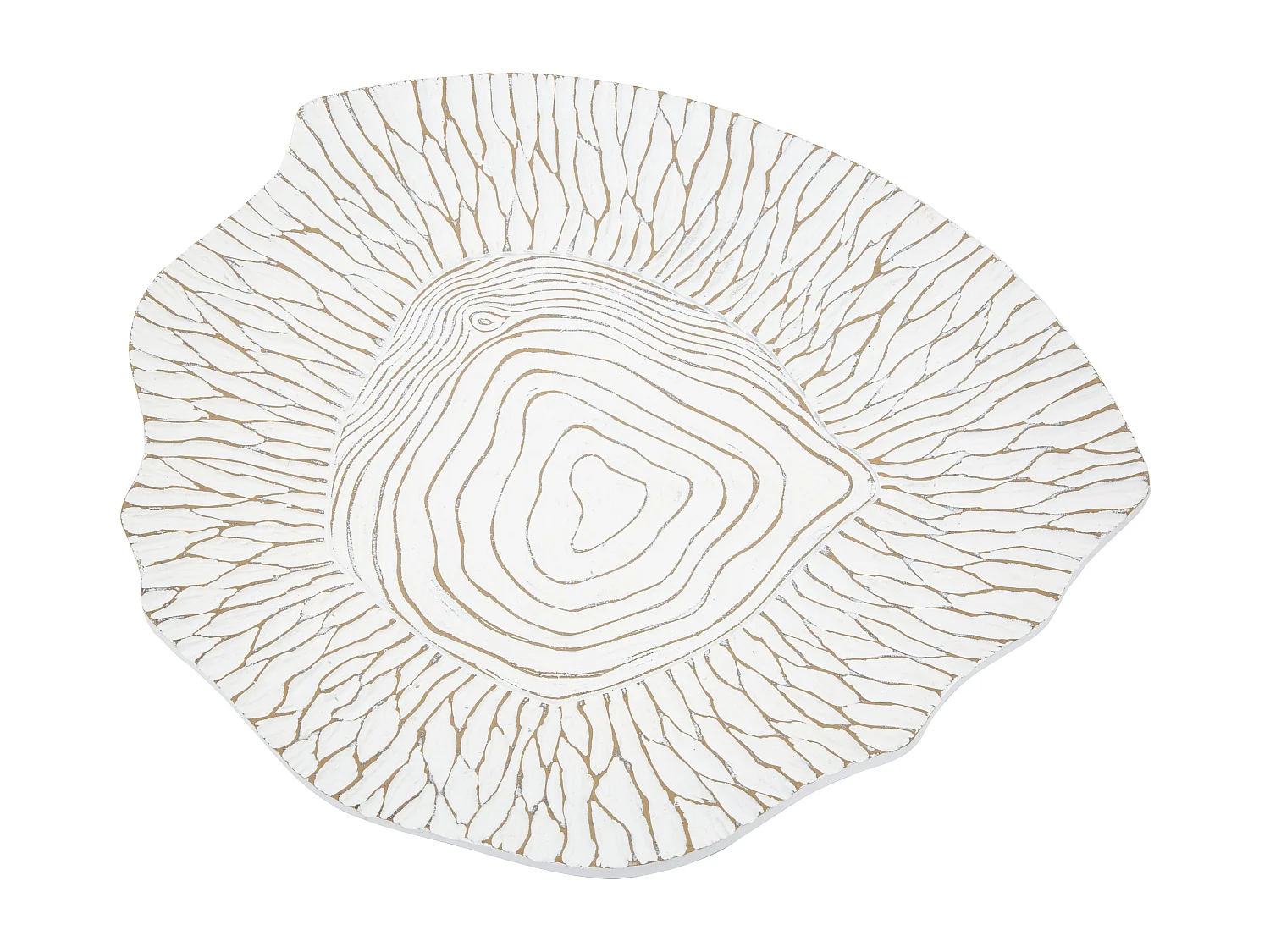 Portaoggetti in resina bianco cm 37x34x6