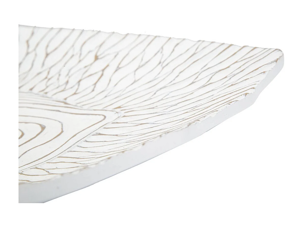 Portaoggetti in resina bianco cm 37x34x6