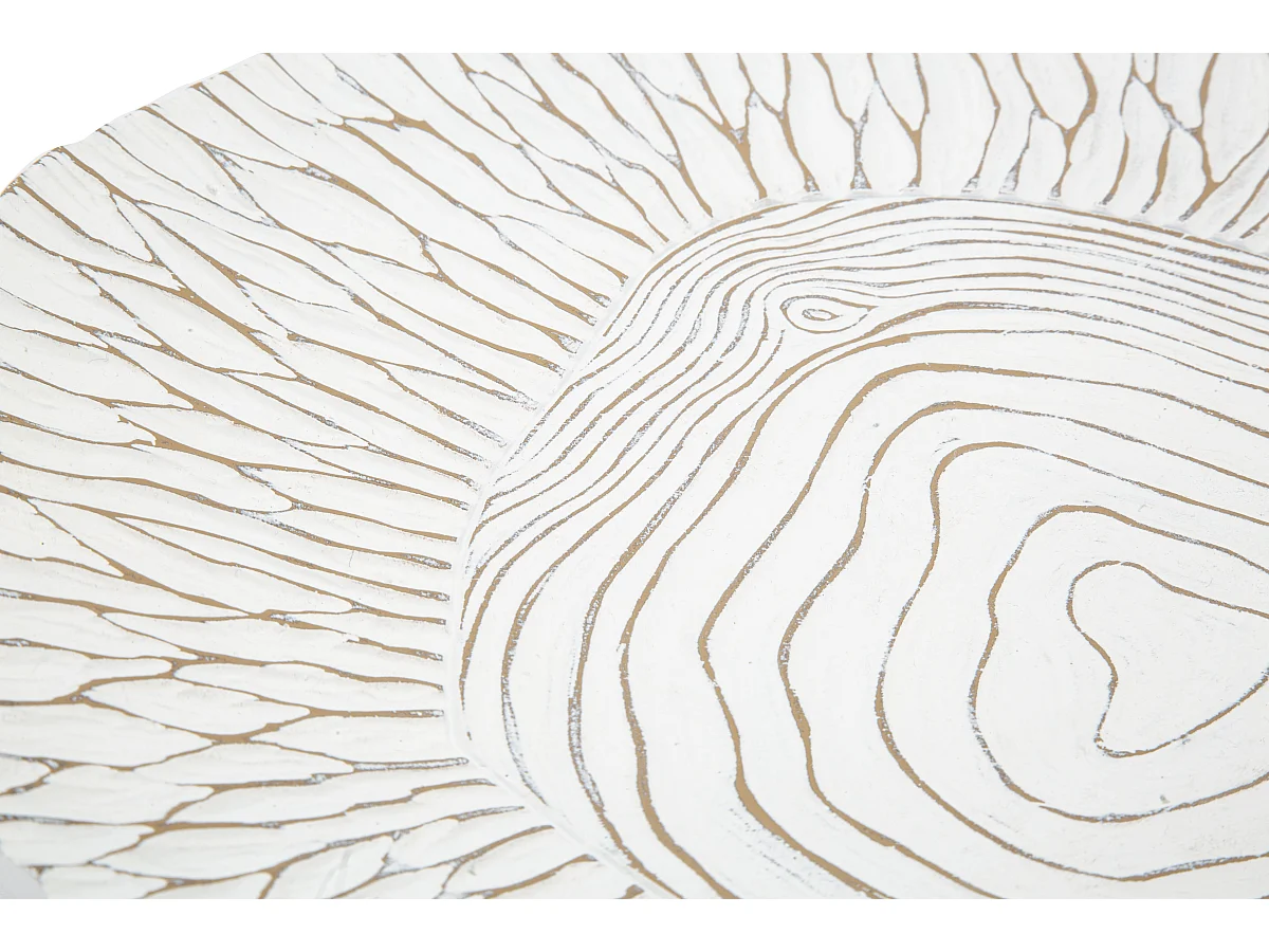 Portaoggetti in resina bianco cm 37x34x6