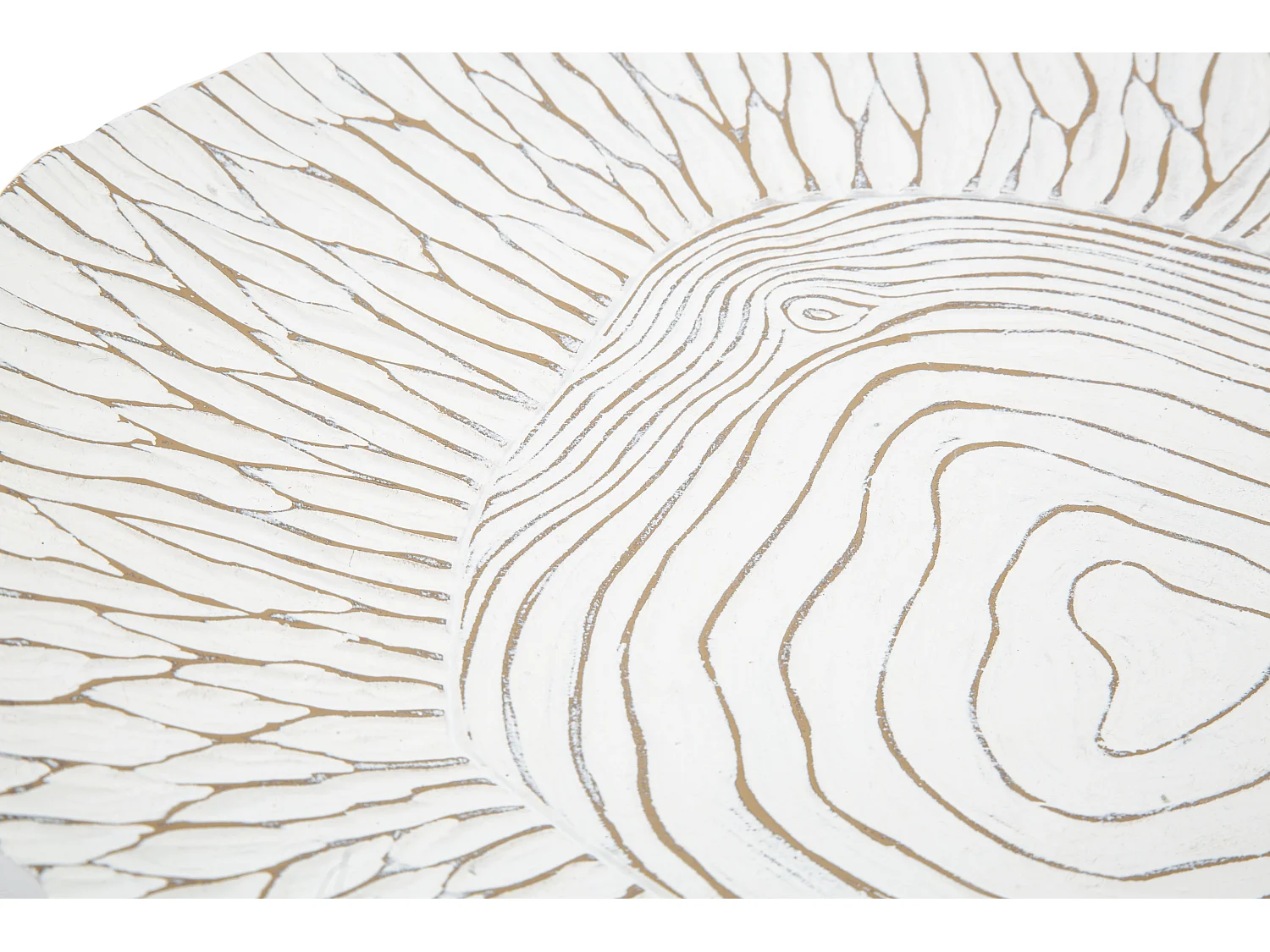 Portaoggetti in resina bianco cm 37x34x6