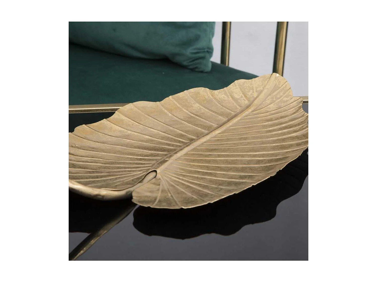 Vide-Poche en Métal "Leaf" 35cm Or