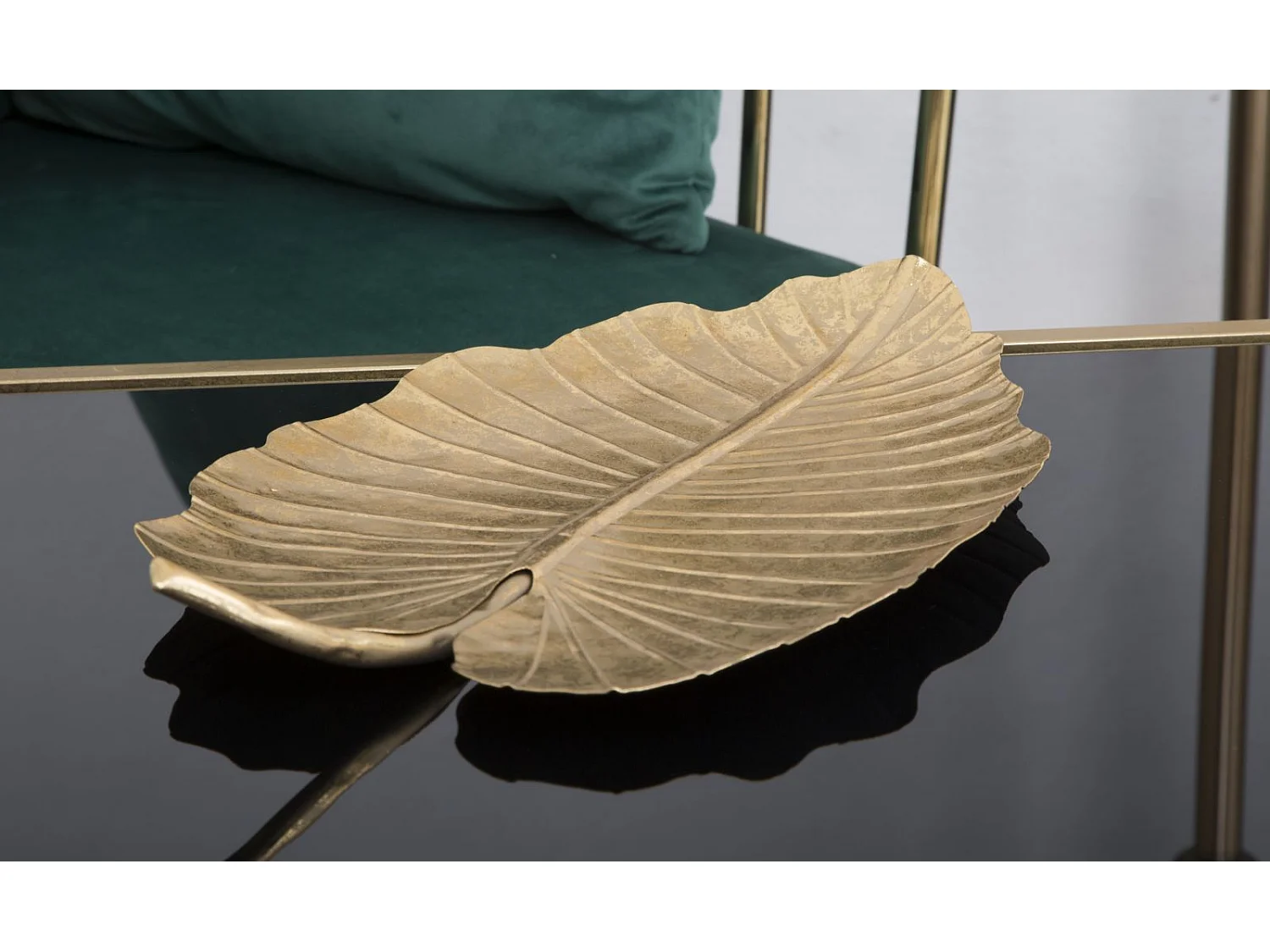 Vide-Poche en Métal "Leaf" 35cm Or